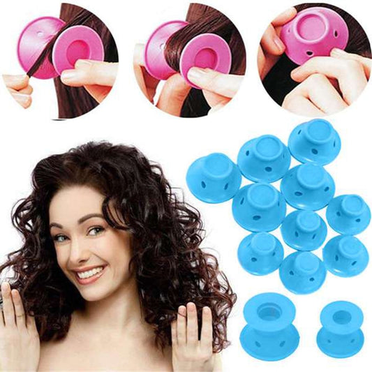 Soft Rubber Magic Hair Care Rollers Silicone Styling Tool Beauty Gym From House