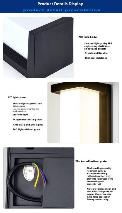 Modern Simple Outdoor Wall Lamp Waterproof Exterior House DealSniper.net