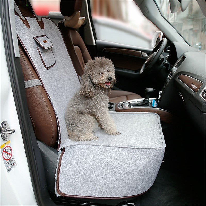 Retro Dual-purpose Pet Car Mat Front Seat Cushion Pets dealsniper-net