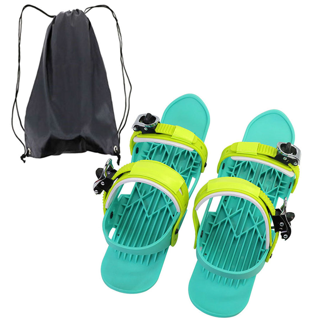 Mini Ski Skates Portable Short Skiboard Adjustable Skates Shoes For Snow Deals DealSniper.net 2021cool Bagged