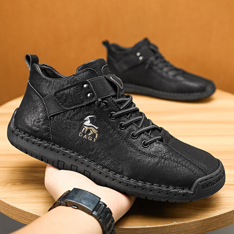 Fashion Men Sneakers Velcro Flats Shoes High Quality Men dealsniper-net