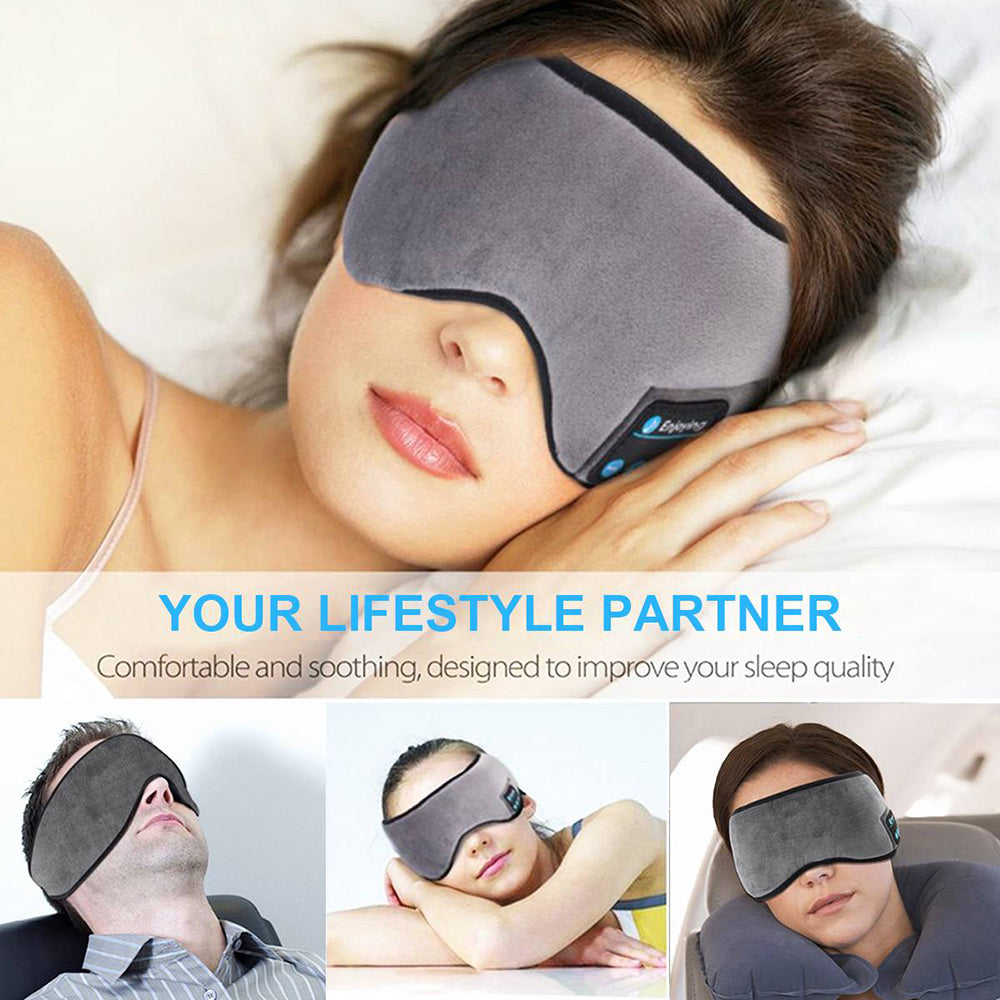 Wireless Bluetooth 5.0 Earphones Sleeping Eye Mask Travel dealsniper-net