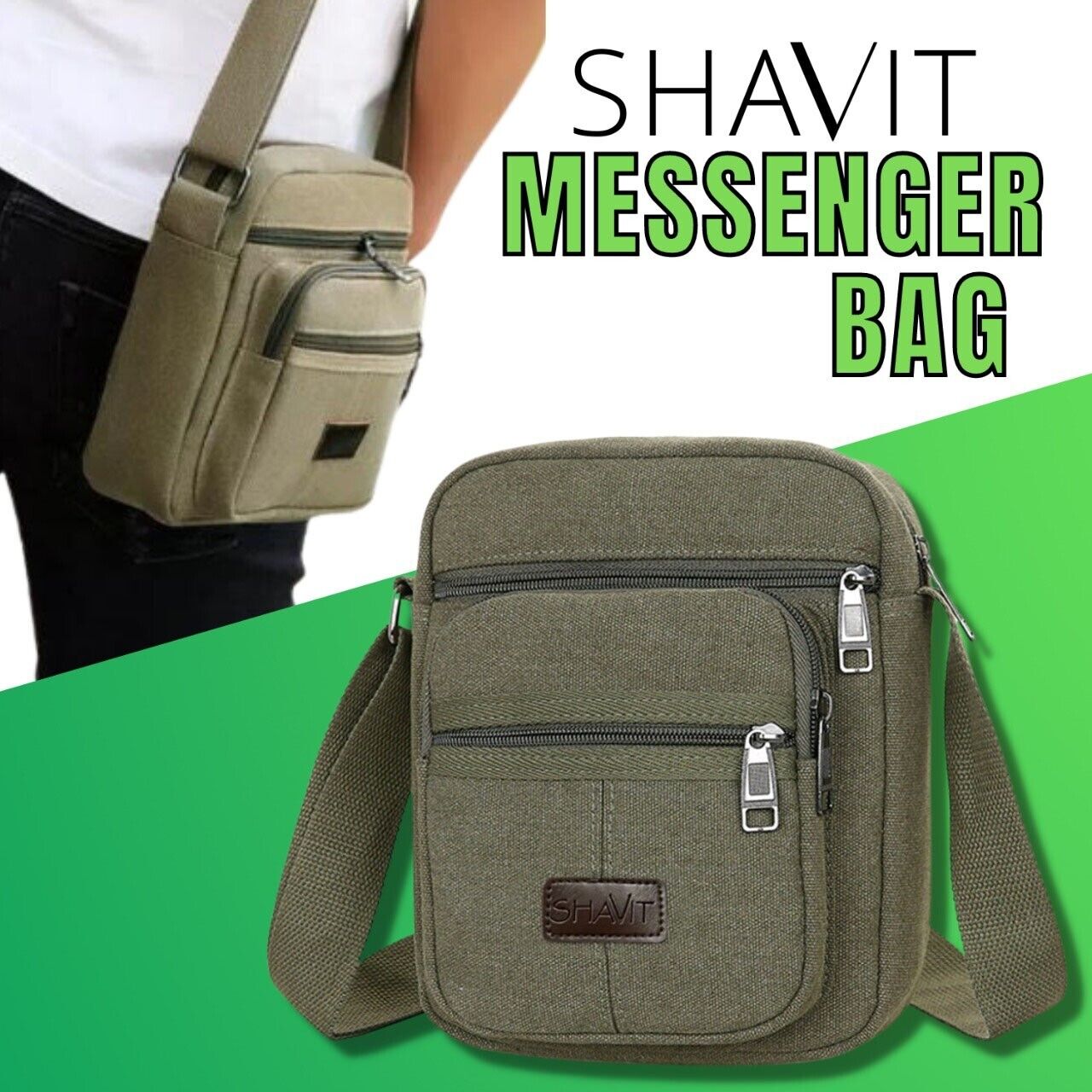 Men's Cross Body Bag Messenger Shoulder Book Bags School Casual Sport Work Bag Men DealSniper.net