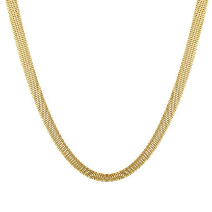 Wide Choker Cold Wind Chain Necklace Necklace Jewelry dealsniper-net Gold Necklace