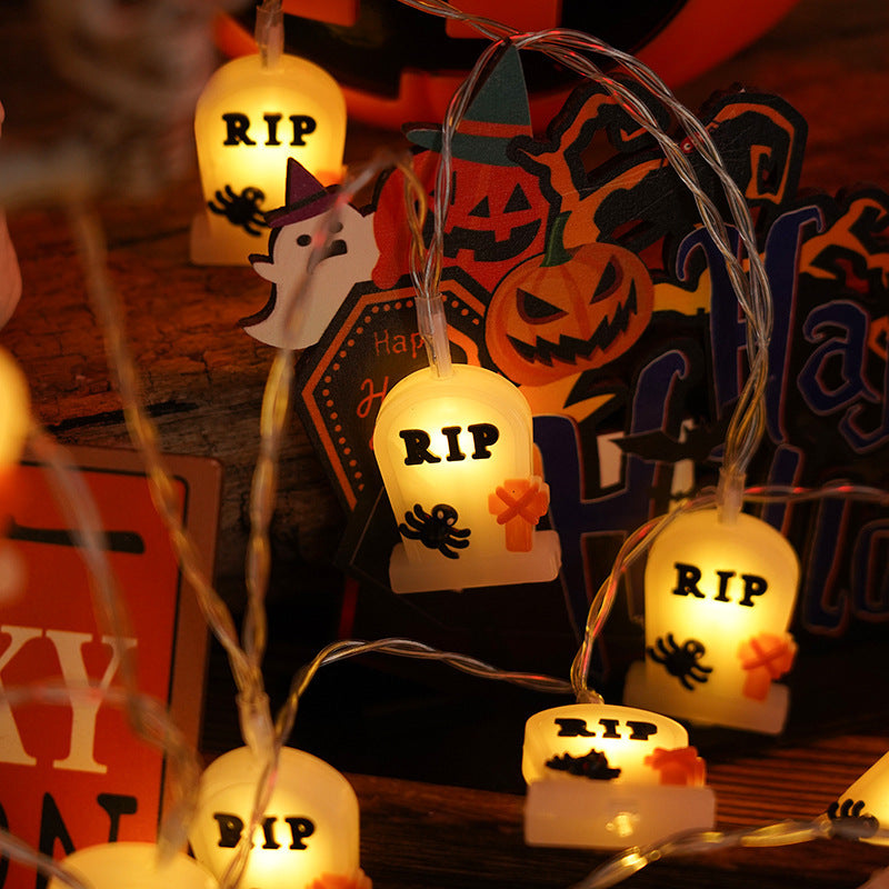 PVC Soft Material Halloween Lighting Chain Pumpkin Ghost Holidays DealSniper.net