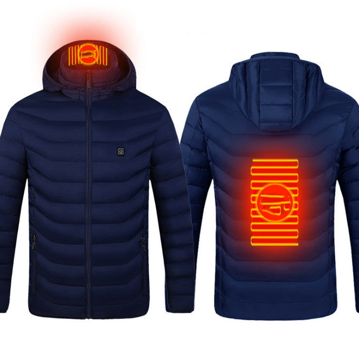 New Heated Jacket Coat USB Electric Jacket Cotton Coat Heater Men Electronics Office