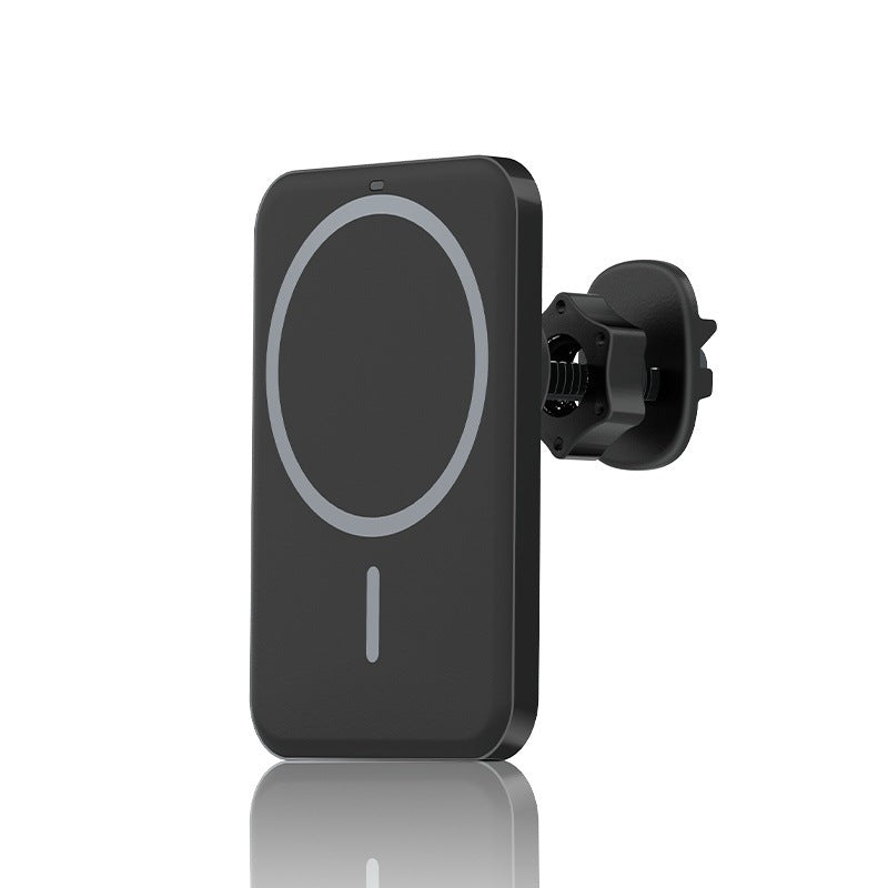 Car Magnetic Suction Wireless Charger Navigation Bracket Vehicle DealSniper.net Black USB