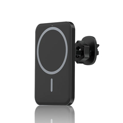 Car Magnetic Suction Wireless Charger Navigation Bracket Vehicle DealSniper.net Black USB