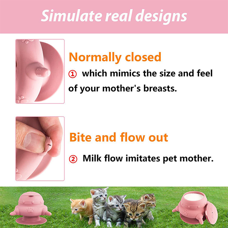 Puppy Feeder With 4 Teats Puppy Bottles For Nursing Silicone Pets Gym From House