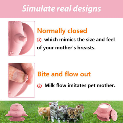 Puppy Feeder With 4 Teats Puppy Bottles For Nursing Silicone Pets Gym From House