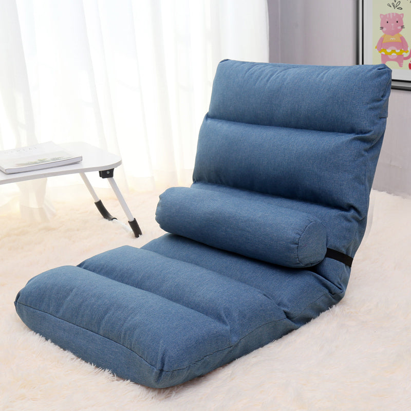 Lazy Sofa Tatami Single Small Sofa Bedroom Bed Backrest Cute Leisure Home dealsniper-net Blue Independent liner