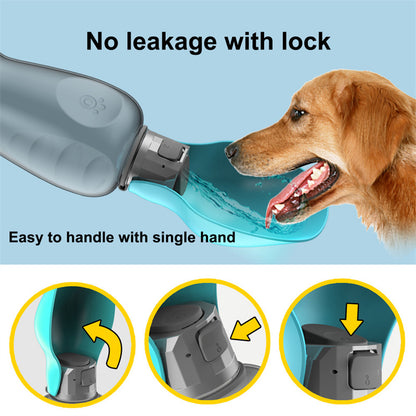 800ml Dogs Water Bottle Portable High Capacity Leakproof Pets dealsniper-net