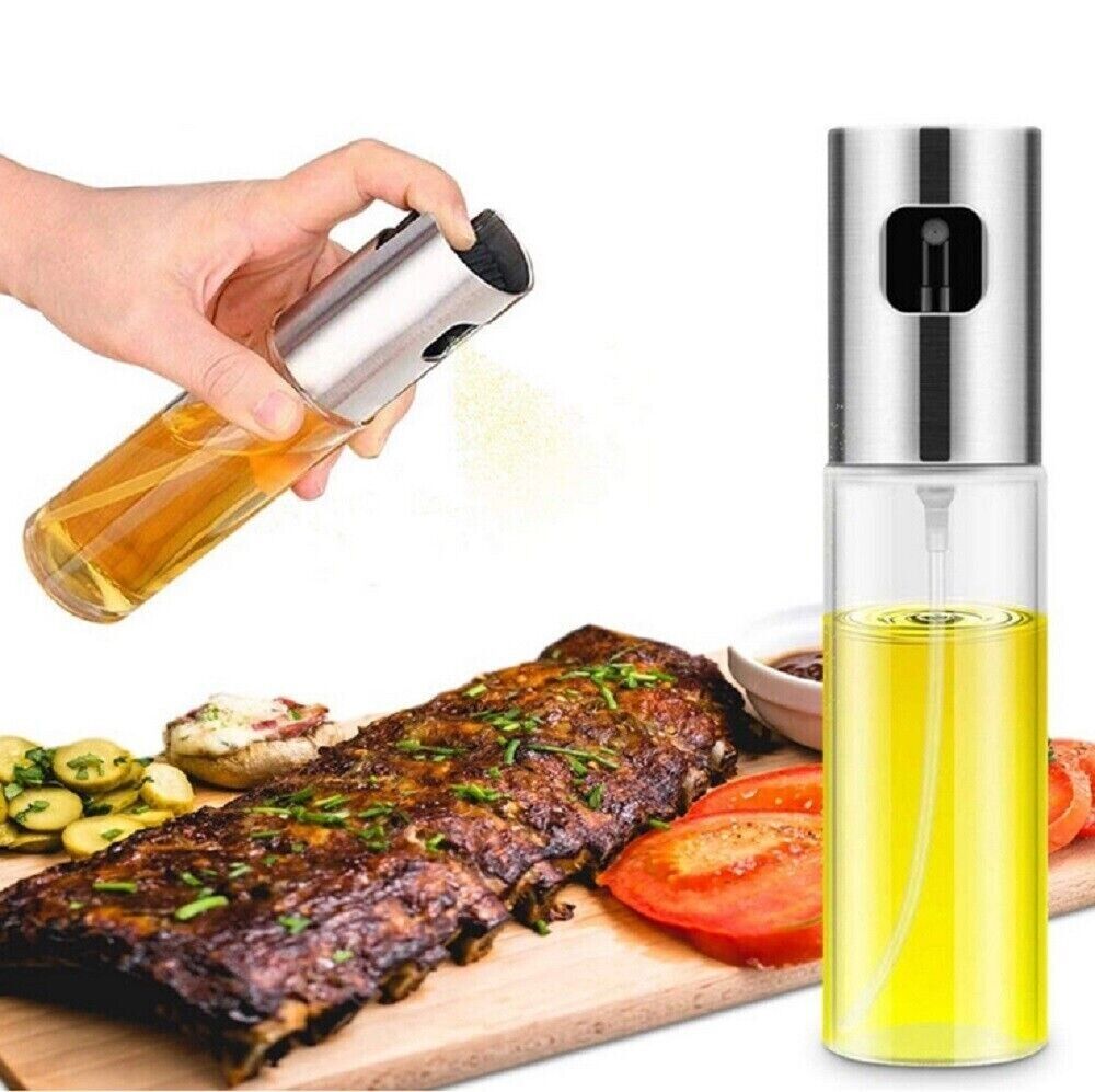 Olive Oil Sprayer Mister, Portable Spray Bottle Oil Sprayer For Cooking & Baking Kitchen DealSniper.net