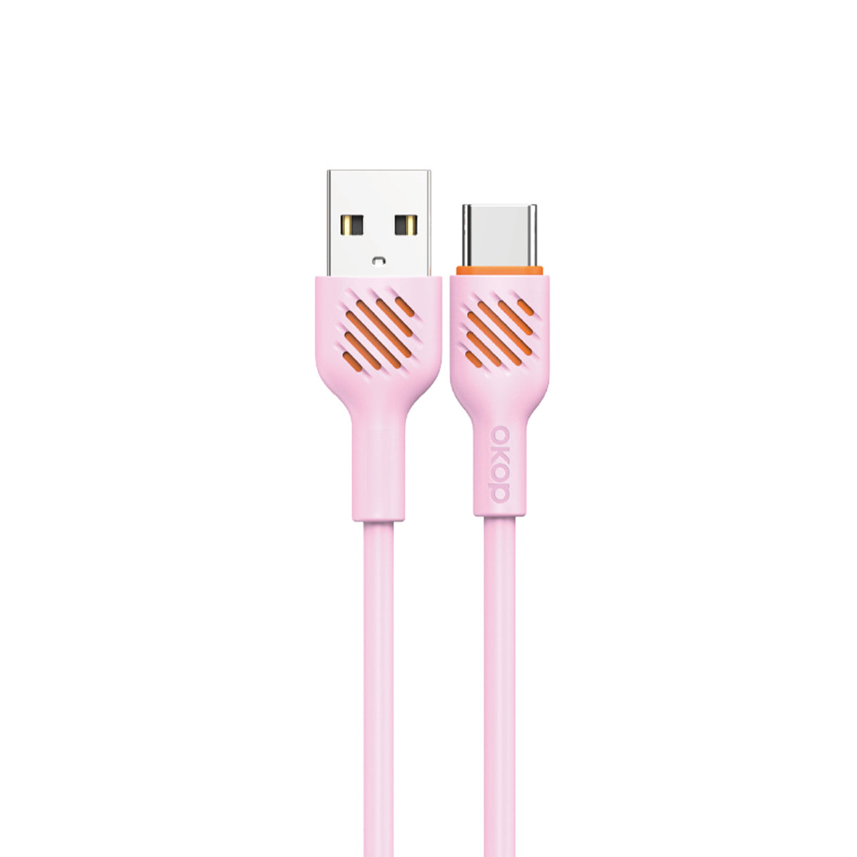 KP-317 Fast-Charging Data Cable 65W Thickened Charging Cable Electronics Gym From House Pink USB to TypeC