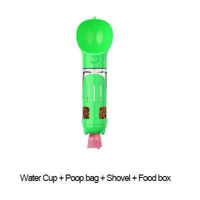 300 500ml Portable Multifunction Dog Water Bottle Food Feeder Pets Gym From House 300ml Green