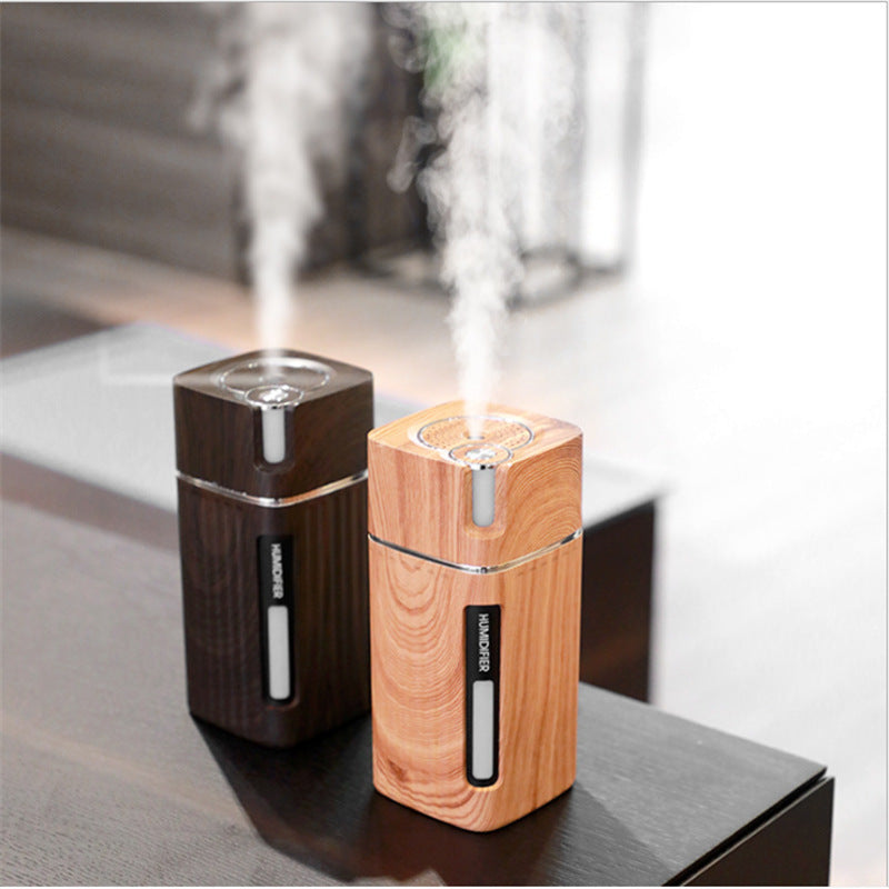 Electric Humidifier Aroma Oil Diffuser Essential Ultrasonic Wood Grain