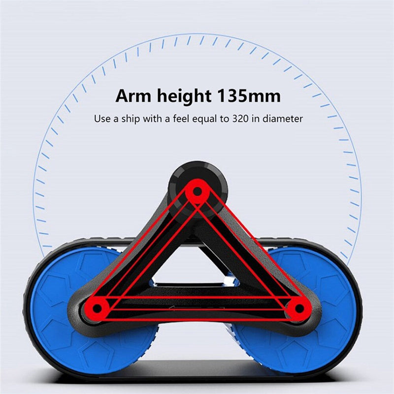 Double Wheel Abdominal Exerciser Women Men Automatic Rebound Sports DealSniper.net