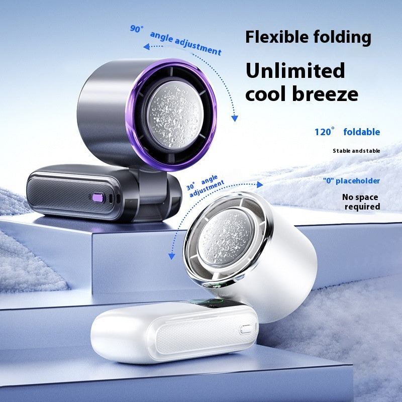 New Ice Pack High-Speed Handheld Folding Mini Fan Electronics Gym From House