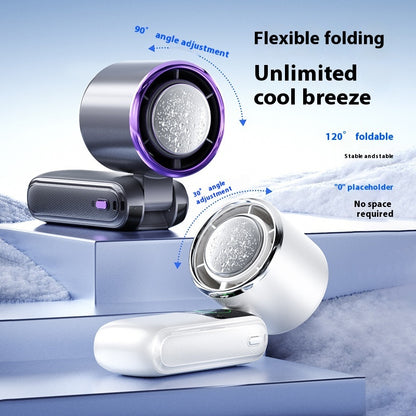 New Ice Pack High-Speed Handheld Folding Mini Fan Electronics Gym From House