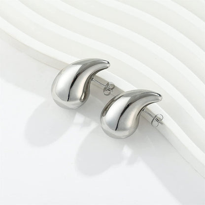Metal Water Drop Earrings With A Sense Of Niche Luxury Jewelry Gym From House Silver Teardrop