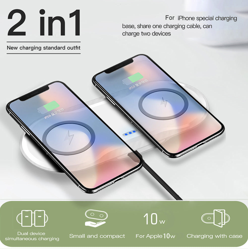 Wireless Charger Dual Mobile Phone Charger Electronics Gym From House