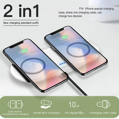 Wireless Charger Dual Mobile Phone Charger Electronics Gym From House