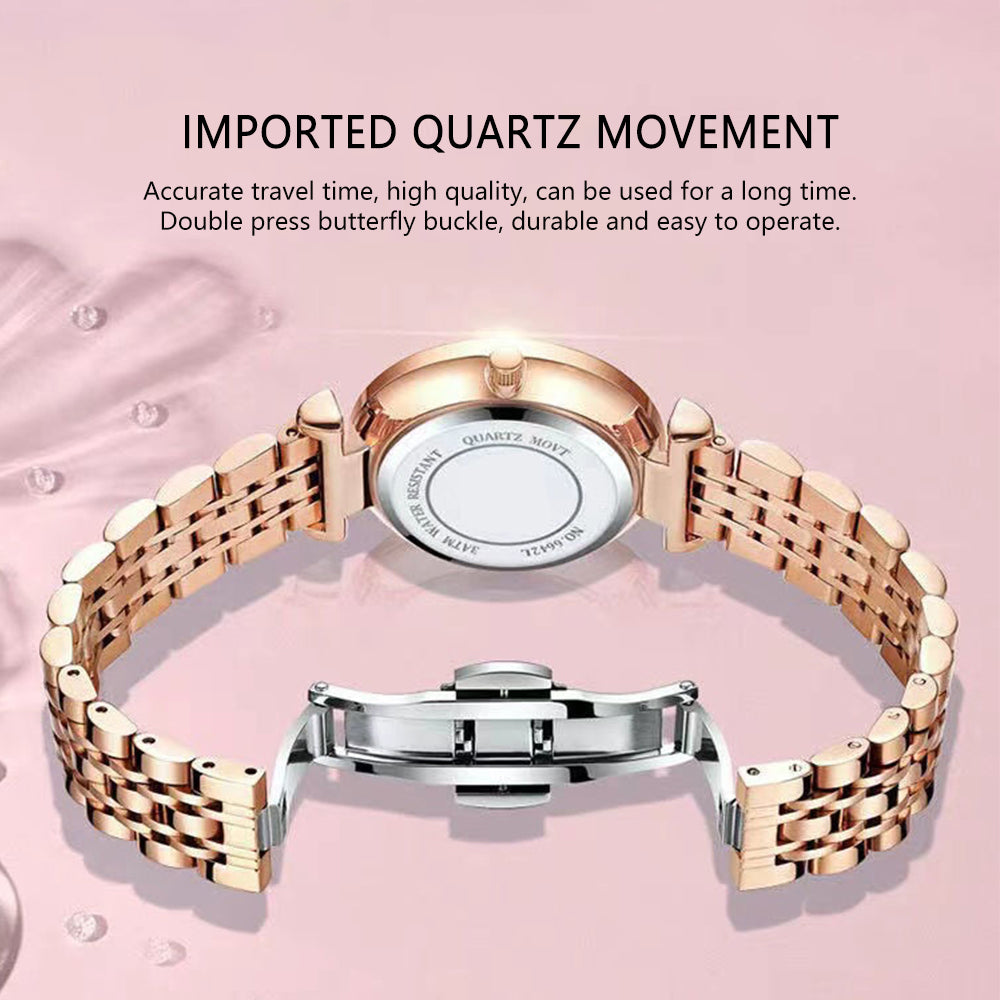 Casual Fashion Waterproof Quartz Watch Ladies Jewelry DealSniper.net