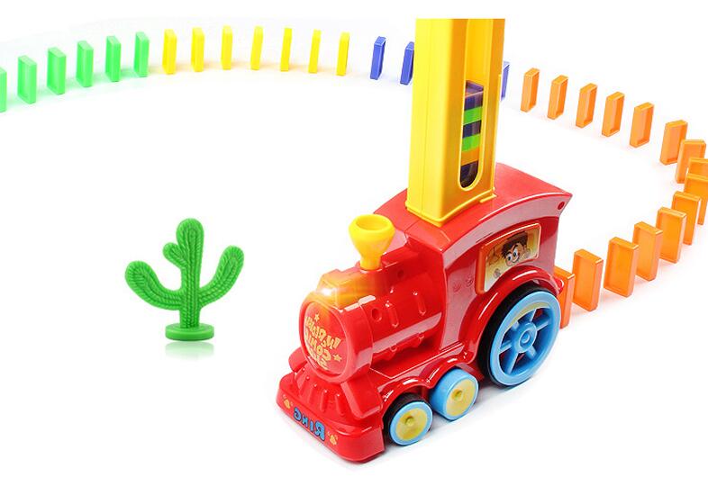 Domino dominoes electric Thomas little train blocks, Puzzle kids toys DealSniper.net Red With Box