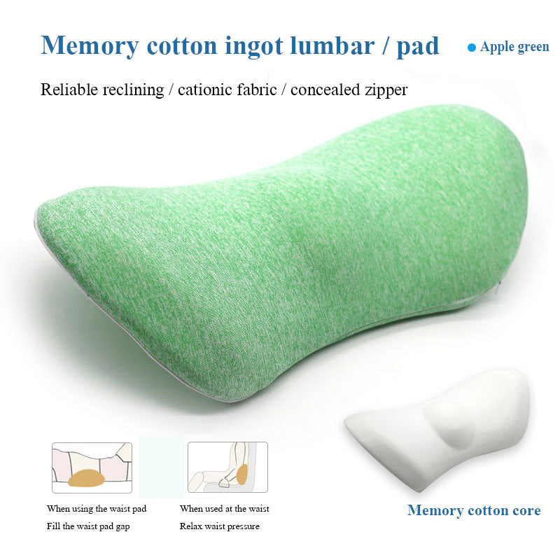 Lumbar Support Pillow For Side Sleepers Pregnancy Relieve Hip Health dealsniper-net Apple green