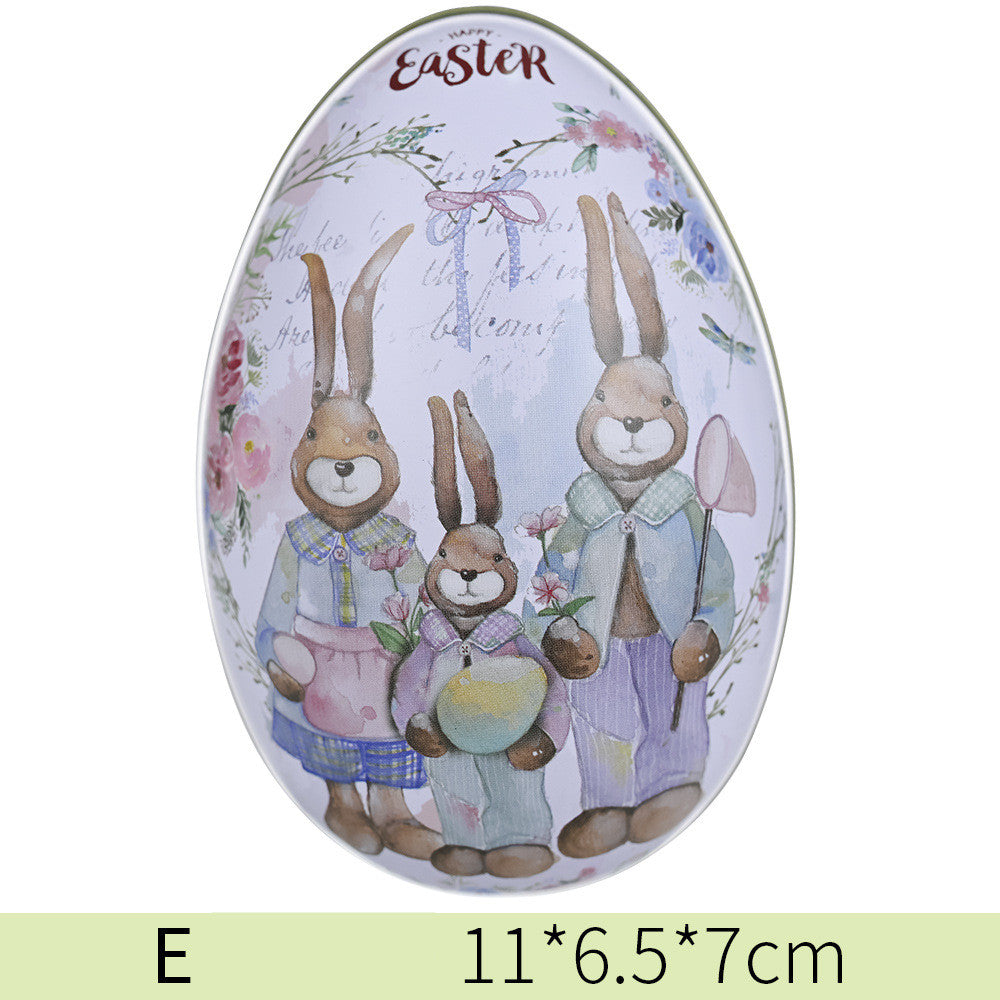 New Easter Decorative Tinplate Egg Creative Tin Box Kids Gym From House E Medium
