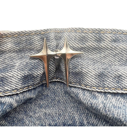 Adjustable Waist Jeans Waist-tight Artifact Button Women DealSniper.net