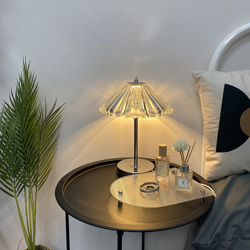 Crystal Decorative Table Creative Bedroom Bedside Atmosphere Small Night Lamp Home Decor Gym From House