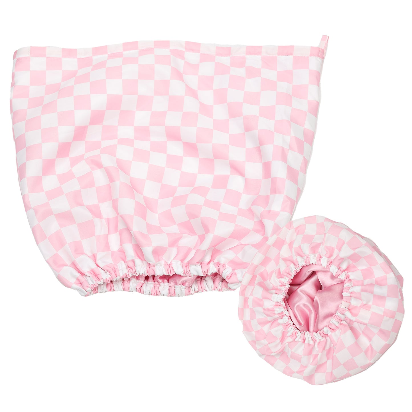 Women's Fashion Nursing Double-layer Shower Cap Beauty DealSniper.net Pink