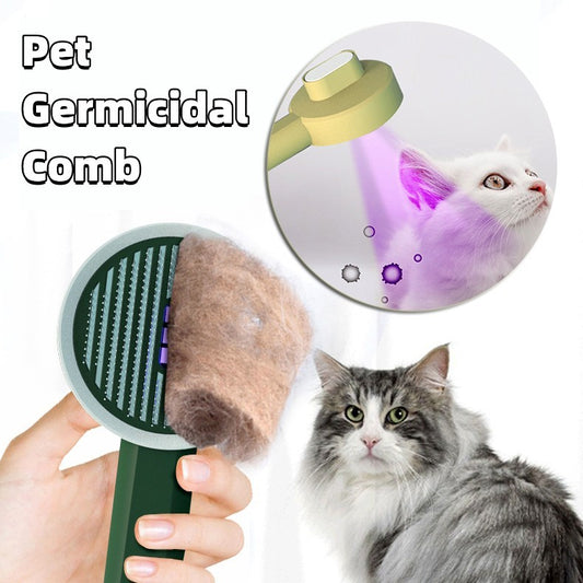 Pet Germicidal Sterilizing Comb Usb Rechargeable Hair Removal Pets dealsniper-net