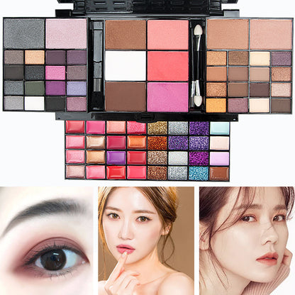 74 Colors Makeup Set Lip Gloss Blush Eyeshadow Highlight Beauty DealSniper.net
