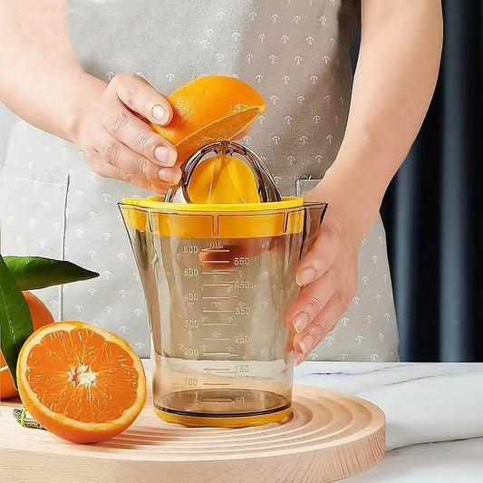Kitchen Gadget Manual Juicer With Scale Metering Kitchen dealsniper-net Yellow