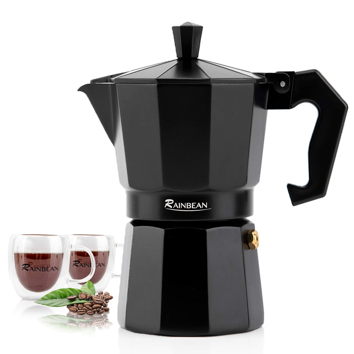 Stovetop Espresso Maker Espresso Cup Moka Pot Classic Cafe Maker Deals dealsniper-net 6 cups