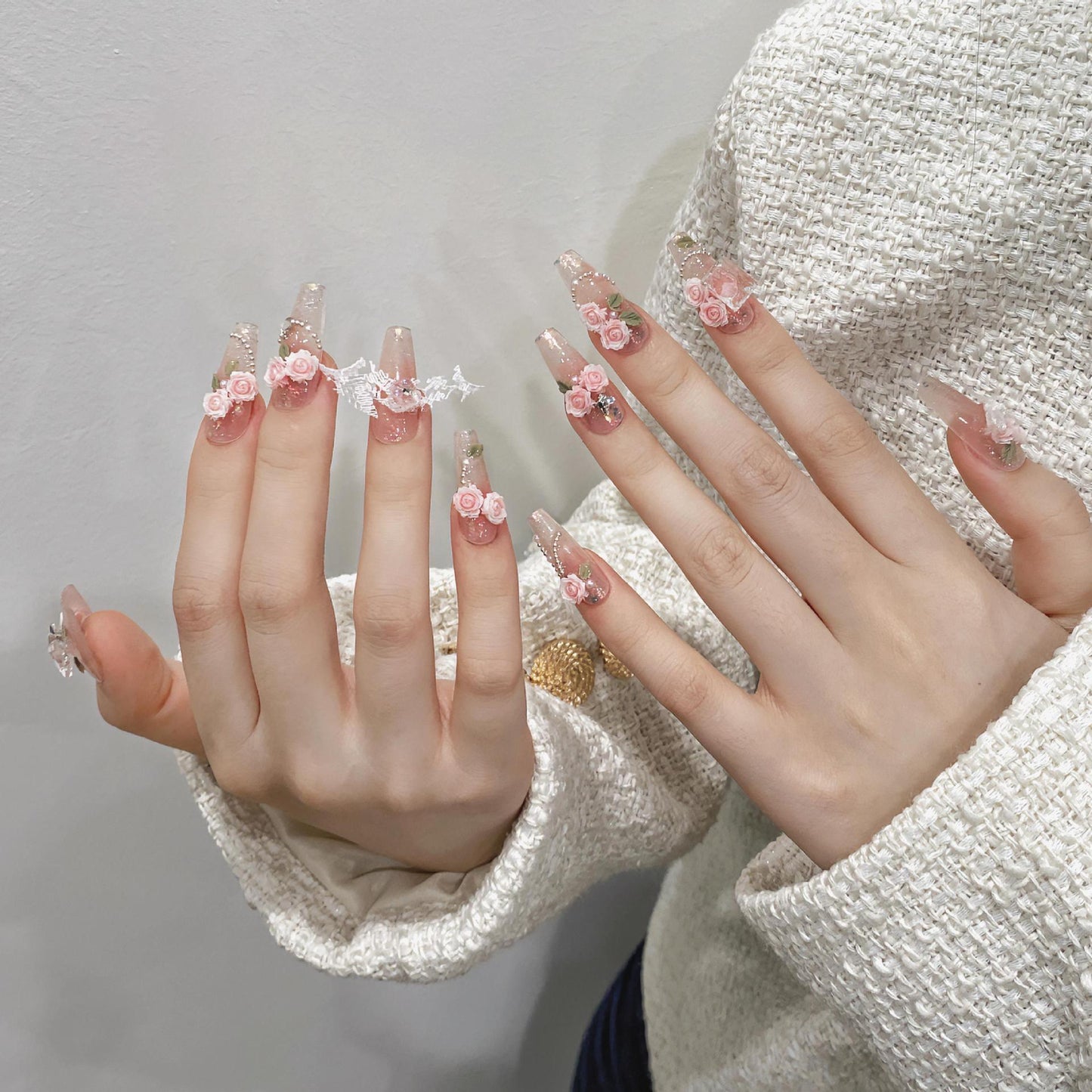 Handmade UV Nail Beauty Patch Finished Product Beauty DealSniper.net 1456 Long Ladder L