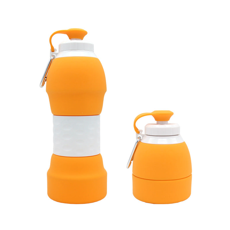Silicone folding water bottle Sports DealSniper.net Orange