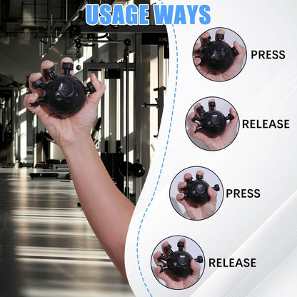 Gym Finger Hand Strengthener Grip Adjustable Resistance Hand Balls Sports DealSniper.net