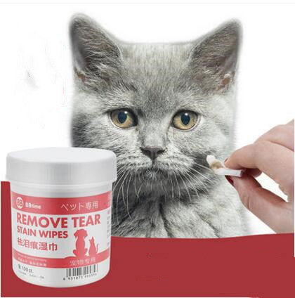 Wet Wipes for Cats to Remove Tears Pets dealsniper-net 100 tablets