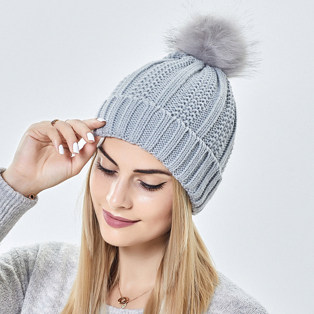 Winter Knitted Hats Fashion Stretchy Lined Skull Hats For Women Women Gym From House