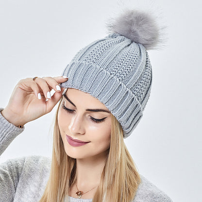 Winter Knitted Hats Fashion Stretchy Lined Skull Hats For Women Women Gym From House