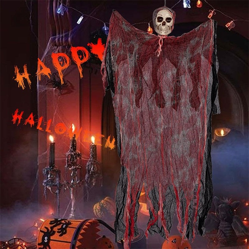 Halloween Hanging Ghost Pendant Dyed Blood Horror Skull Holidays dealsniper-net