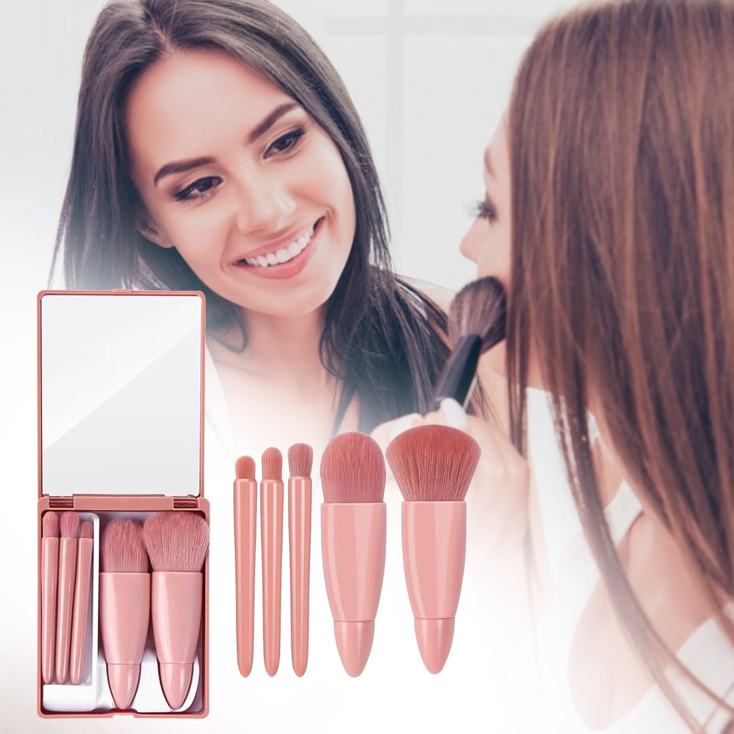 5Pcs Makeup Brushes Tool Set Cosmetic Beauty Gym From House