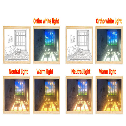 Illuminated Picture LED Decorative Light Painting Modern Night Light