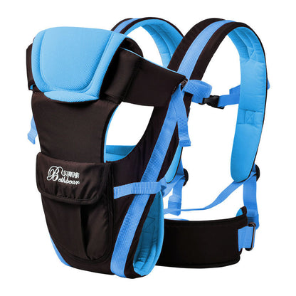 Double Shoulder Baby Carriers Mother and Child Travel Supplies Kids dealsniper-net Blue