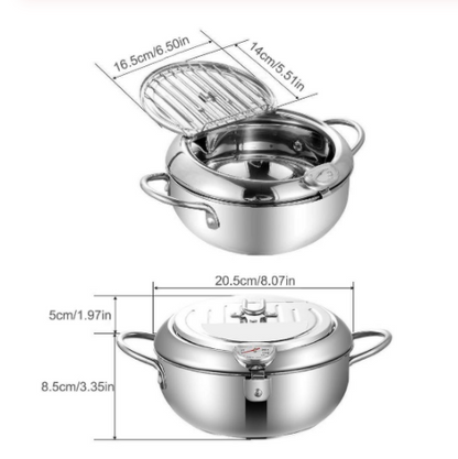 Stainless Steel Telescopic Folding Basket Frying Basket