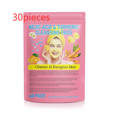 Turmeric Cleansing Pad Compressed Turmeric Kojic Acid Beauty dealsniper-net Yellow 40PC 30pieces