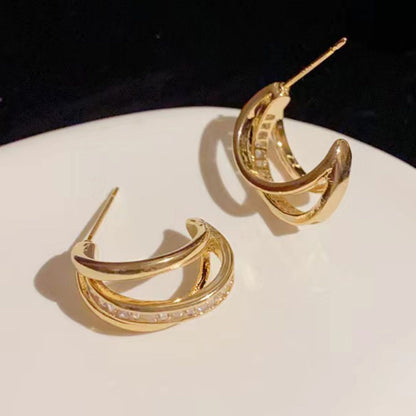 New Trendy Women's High-grade Earrings 925 Jewelry dealsniper-net
